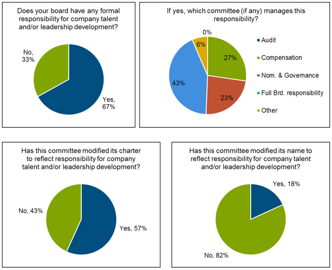 pie charts for leadership survey data