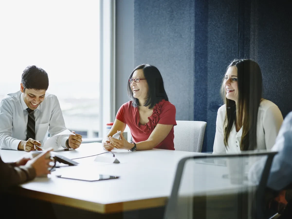 People in a meeting