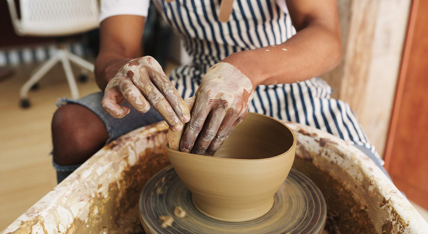 carving pottery