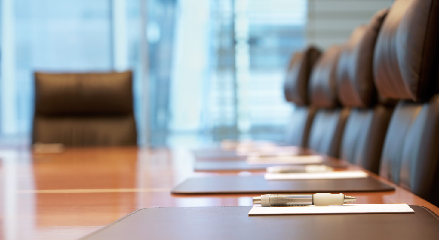 empty conference room before meeting