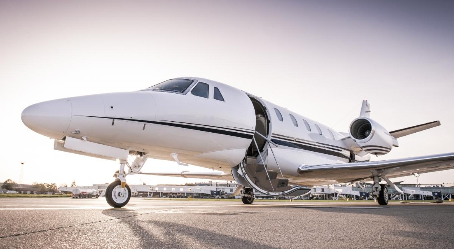 private-jet-on-a-runway