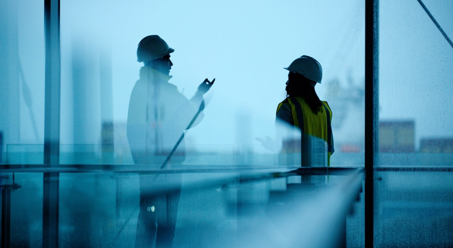 construction team collaborating