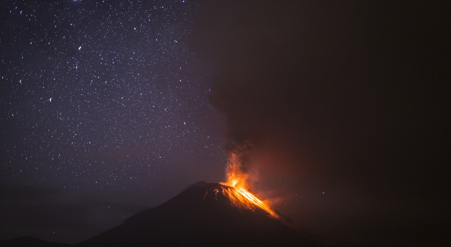 volcano eruption