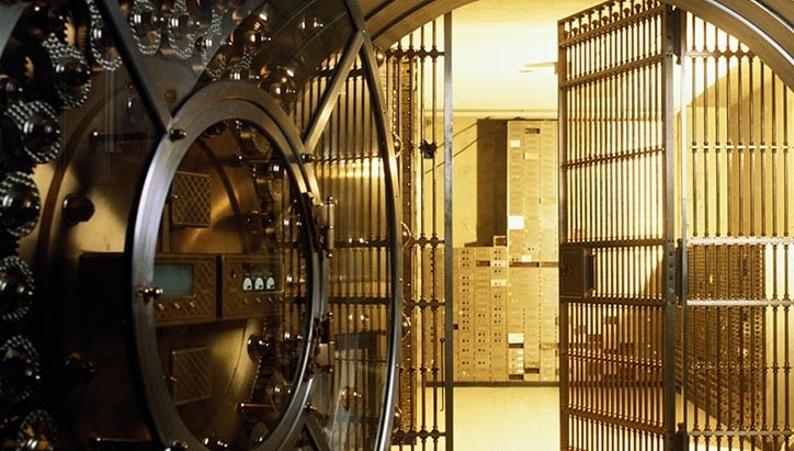 image of a bank's vault