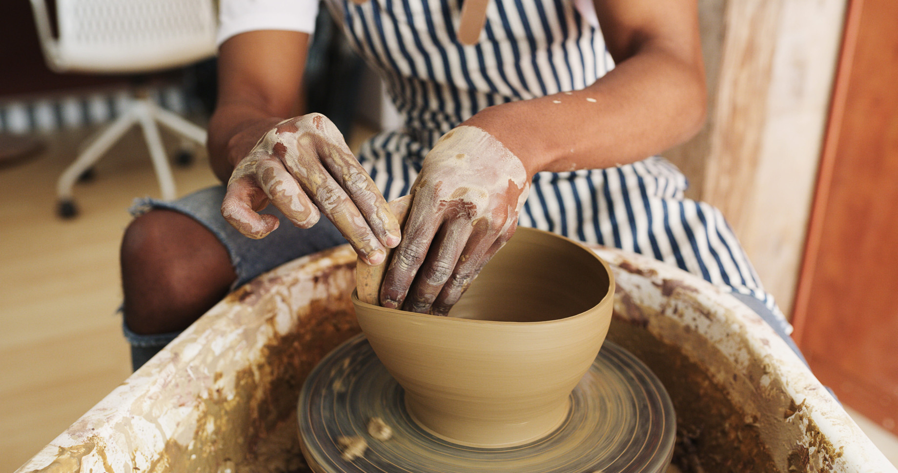 carving pottery