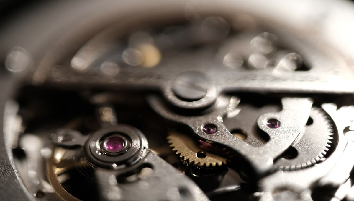 mechanical clock gears