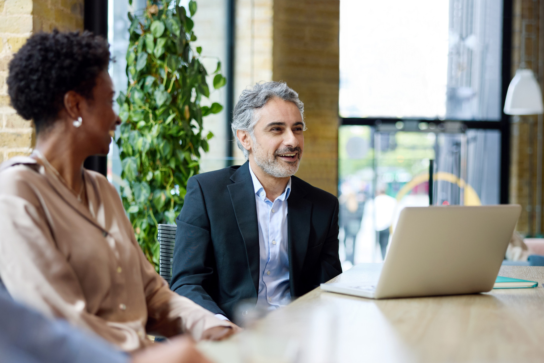 businessman discussing project in meeting