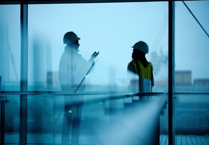 construction team collaborating