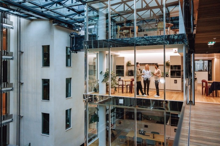 diverse executives in modern office