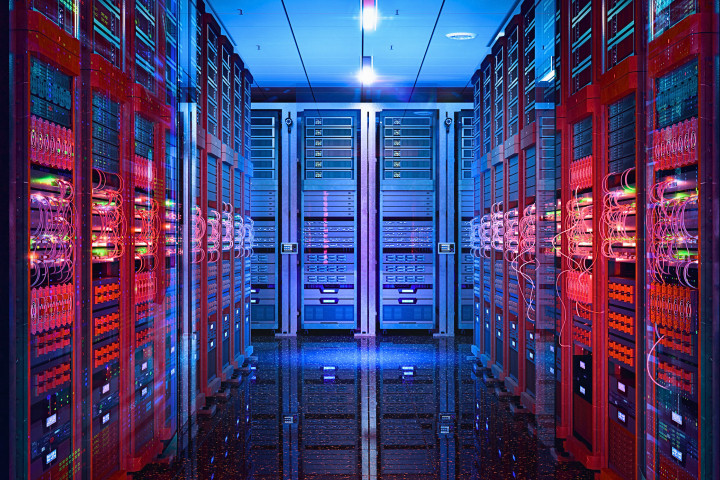 AI data center server rack