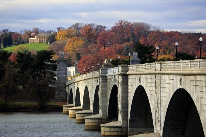 Arlington Memorial Bridge with Arlington House in Arlington VA