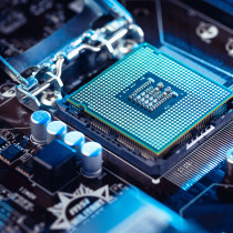 close up image of the CPU and motherboard