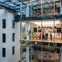 diverse executives in modern office