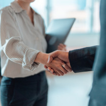 handshake for successful partnership and business agreement 