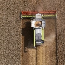 combine harvesting crop
