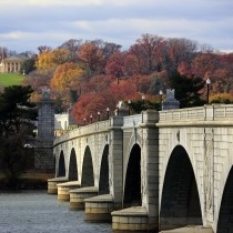 Arlington Memorial Bridge with Arlington House in Arlington VA
