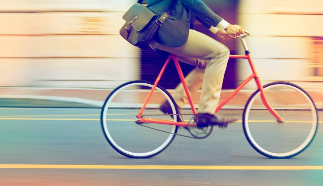 person on bicycle