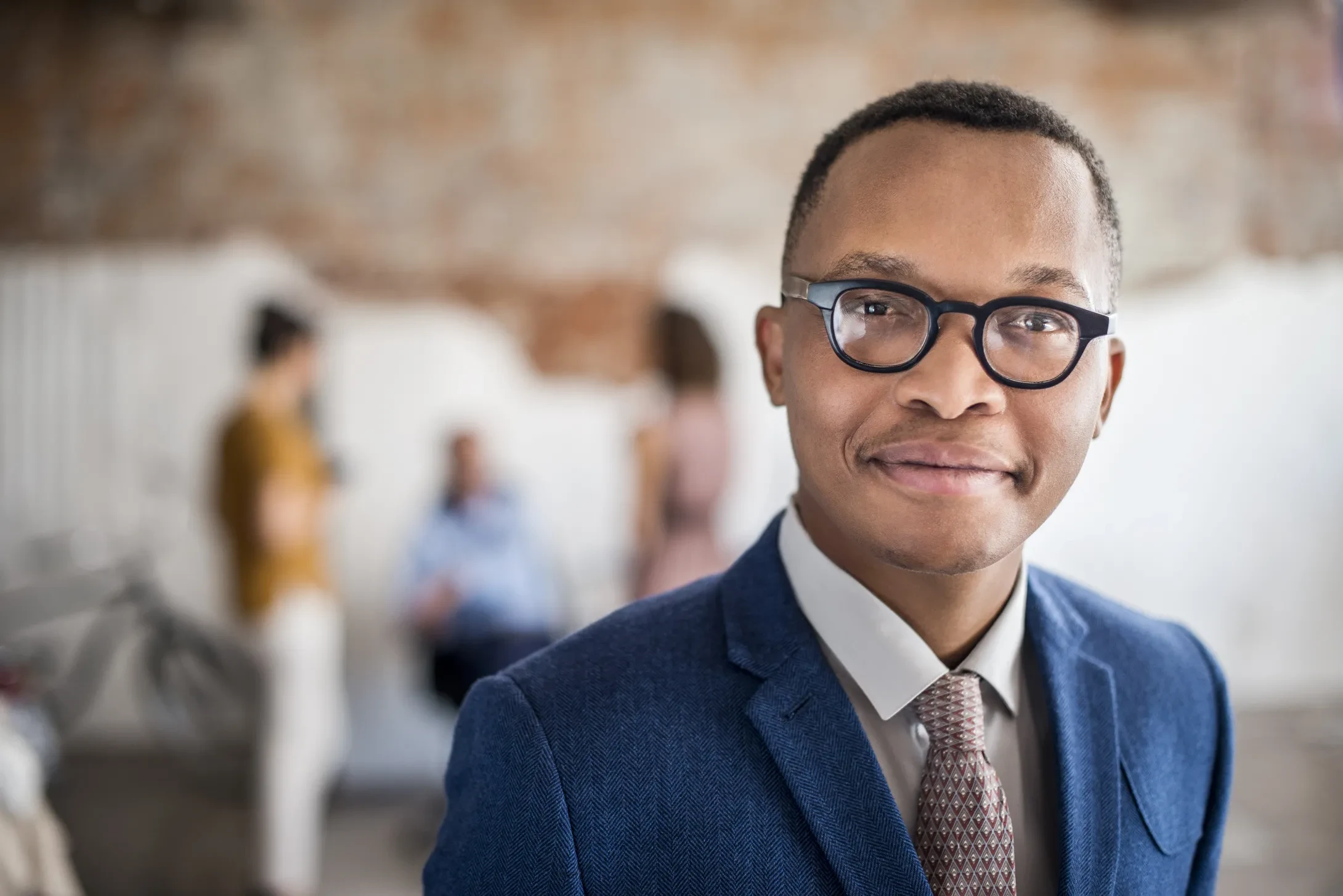 confident businessman at creative office