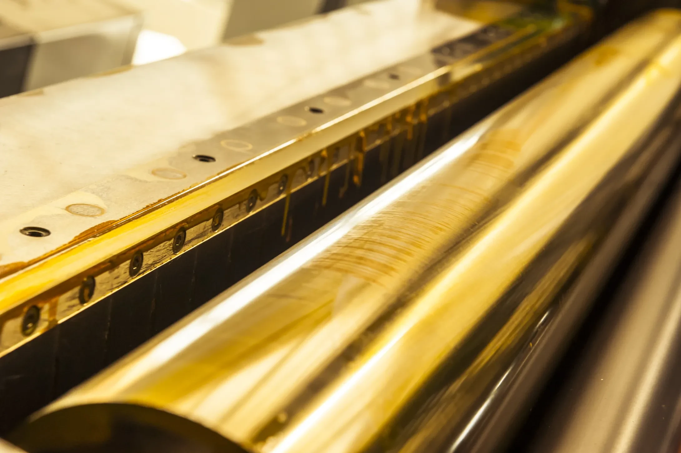 yellow printing roller